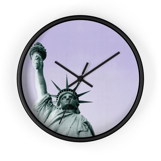 Poster featuring the Statue of Liberty Wall Clock | U.S. Information Agency-Quipham Collections
