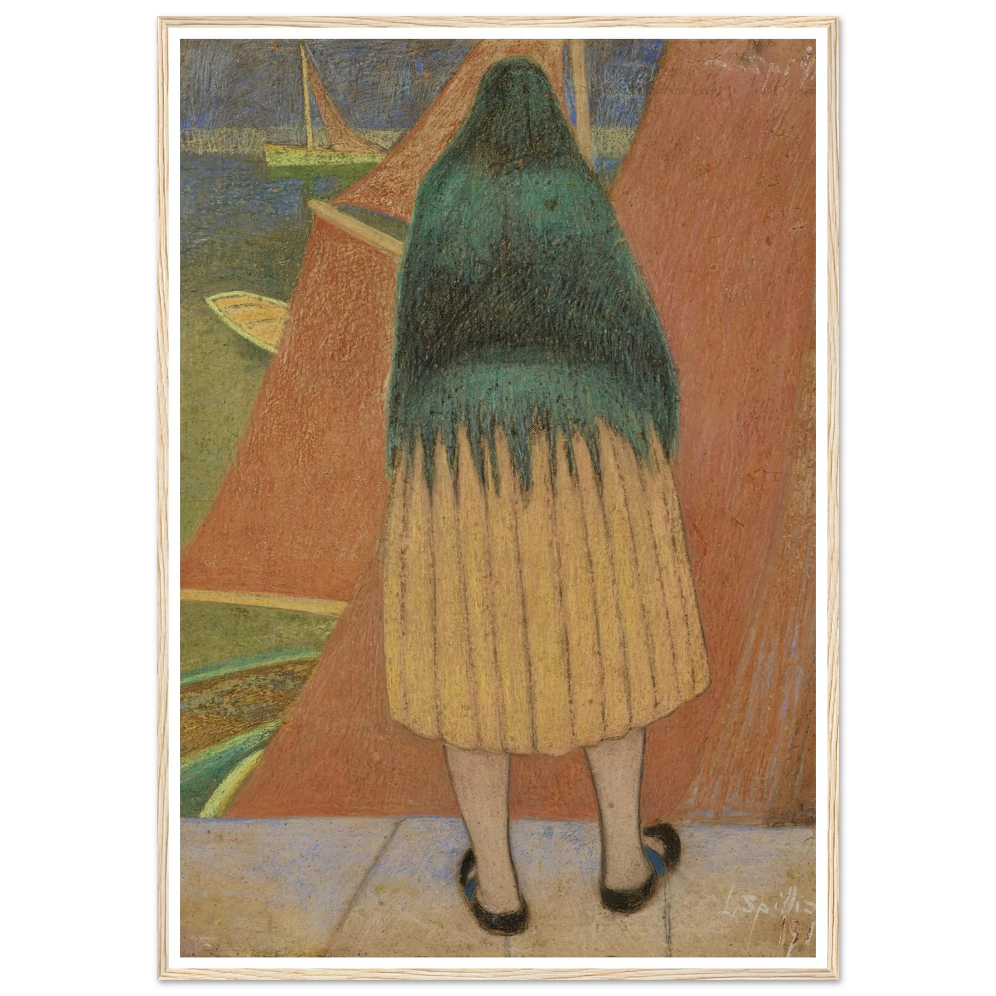 Vissersvrouw (1912) Art Print | Leon Spilliaert-Quipham Collections