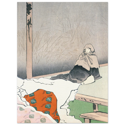 The Dancer Hotoke Gozen at Giōji (1897) Art Print | Kobayashi Kiyochika-Quipham Collections
