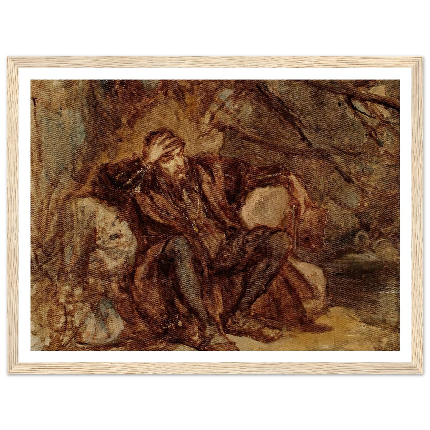 Sigismund Augustus in the Vilnius garden, sketch (1865) Art Print | Jan Matejko-Quipham Collections