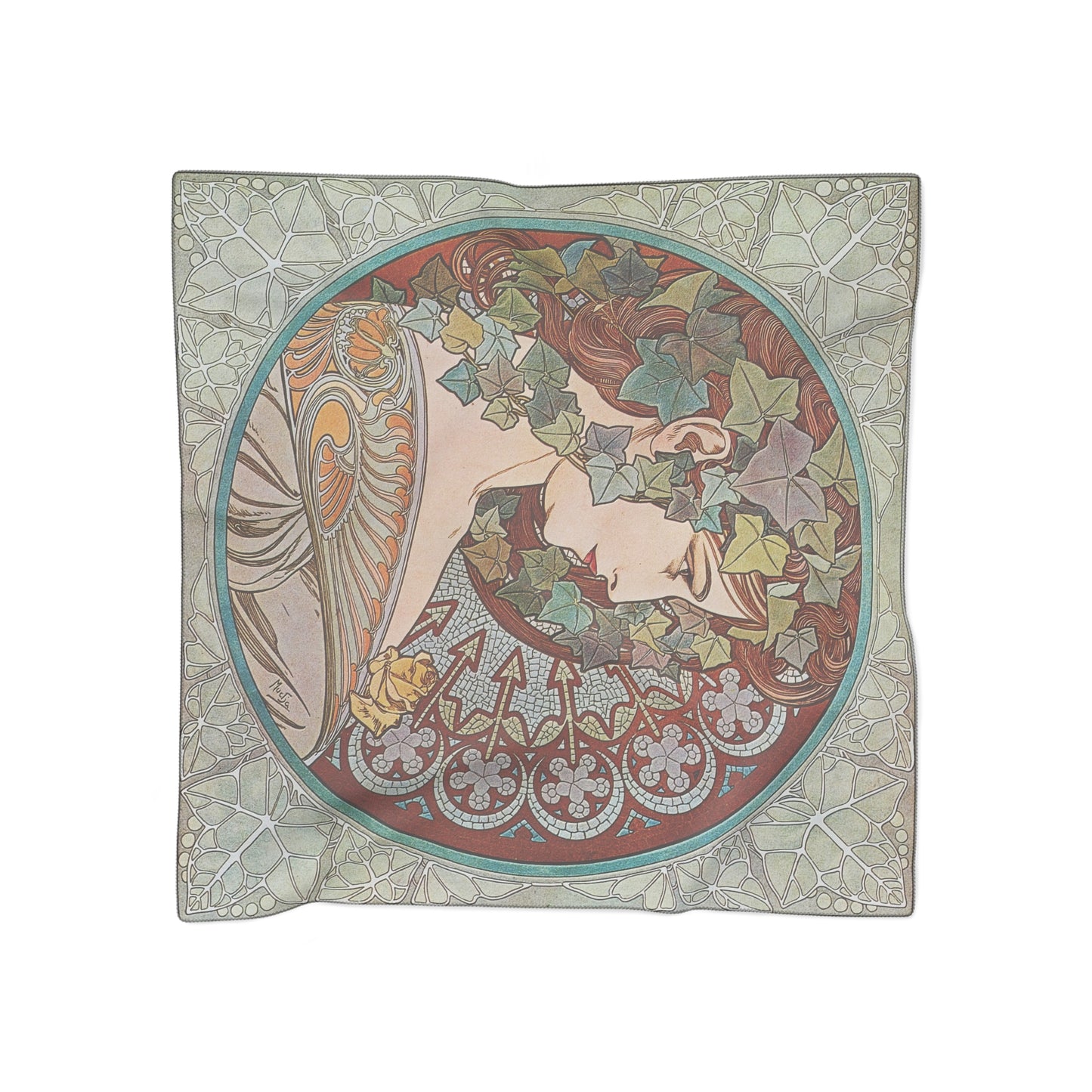 Ivy | Alphonse Mucha Scarf – Art Nouveau Scarf-Quipham Collections