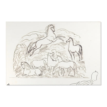 Schetsblad met paarden (1891) Rug | Leo Gestel-Quipham Collections