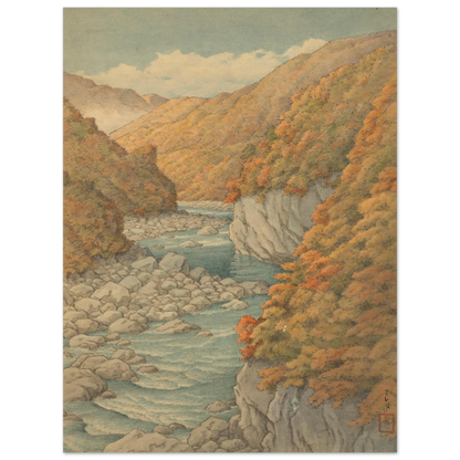 Autumn landscape Art Print | Kawase Hasui-Quipham Collections