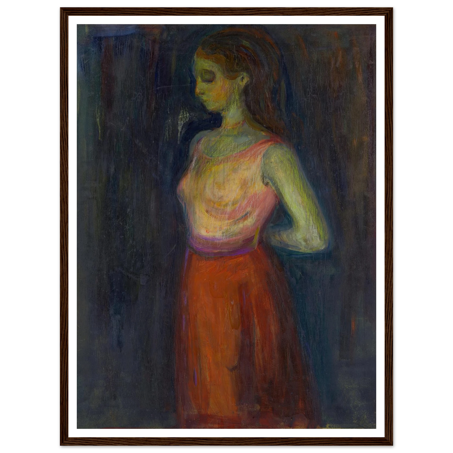 Study of a Model (1898) Art Print | Edvard Munch-Quipham Collections