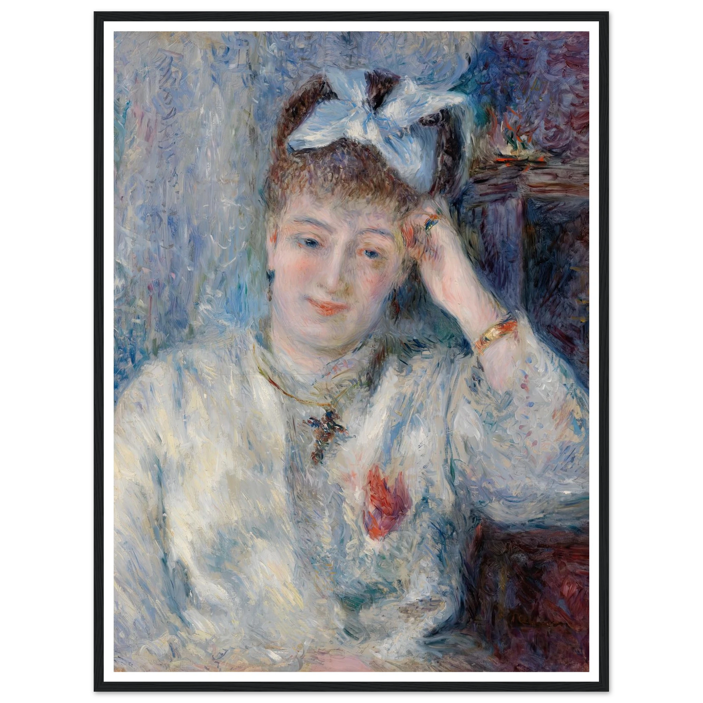 Portrait of Mademoiselle Marie Murer (Portrait de Mademoiselle Marie Murer) (1877) Art Print | Pierre Auguste Renoir-Quipham Collections