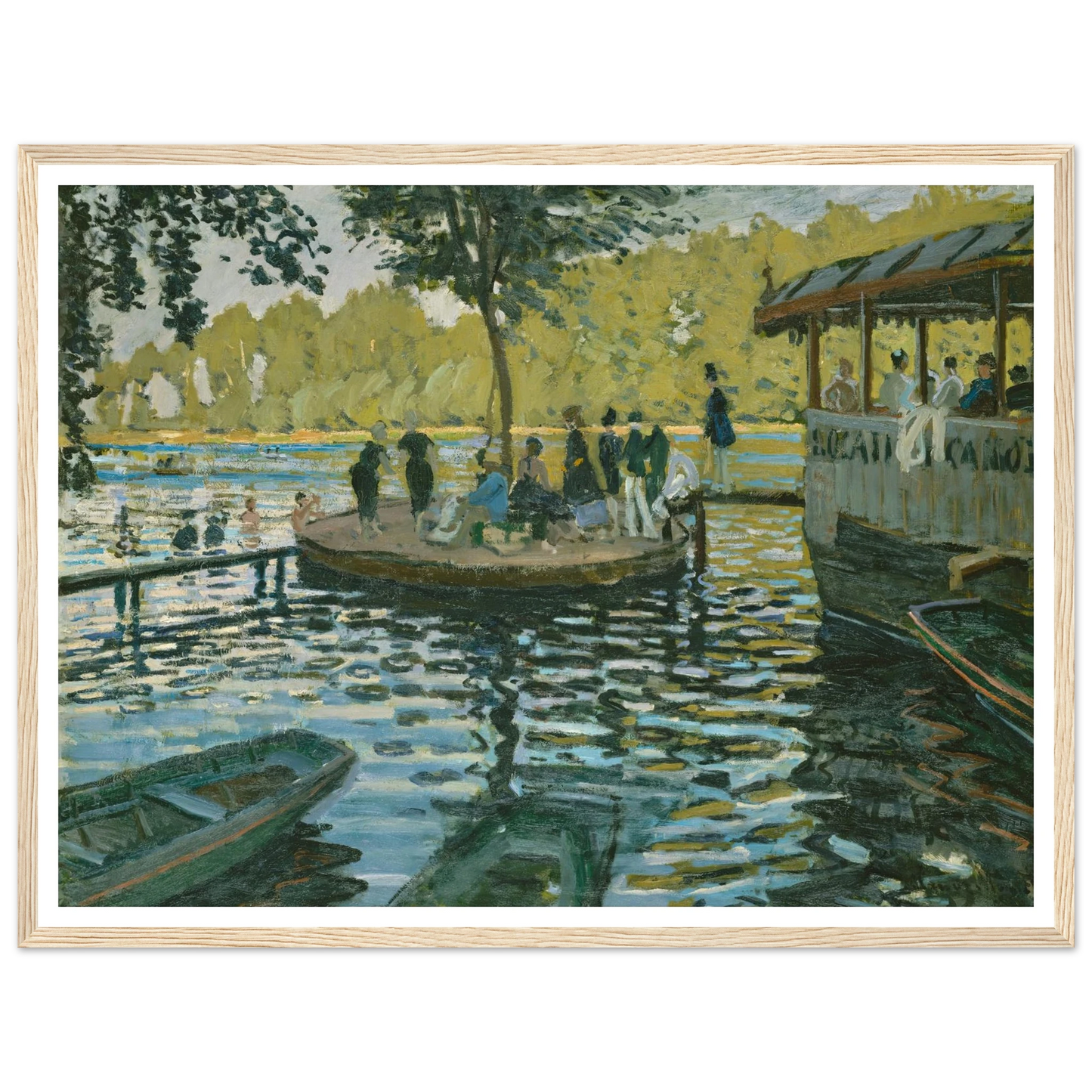 La Grenouillère (1869) Art Print | Claude Monet-Quipham Collections