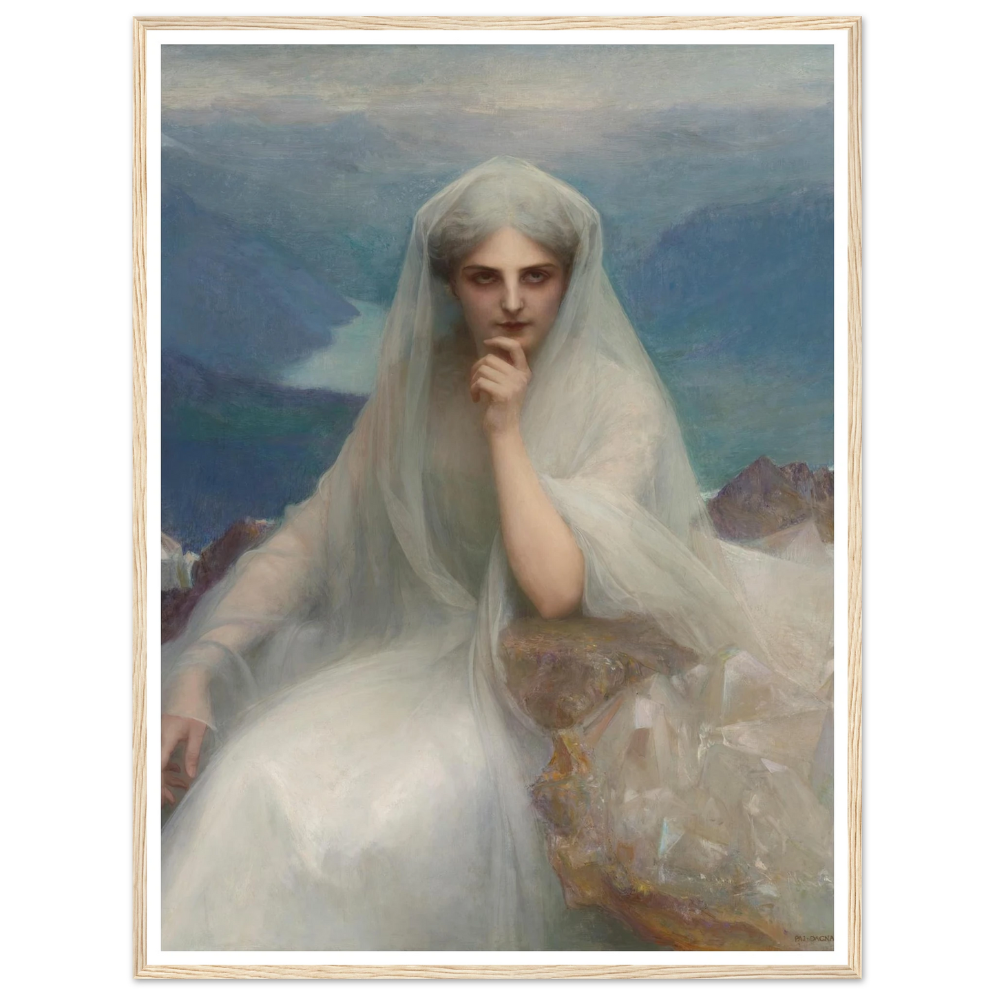 Sur Les Cimes (On The Summit) (1903) Art Print | Pascal Adolphe Jean Dagnan Bouveret-Quipham Collections