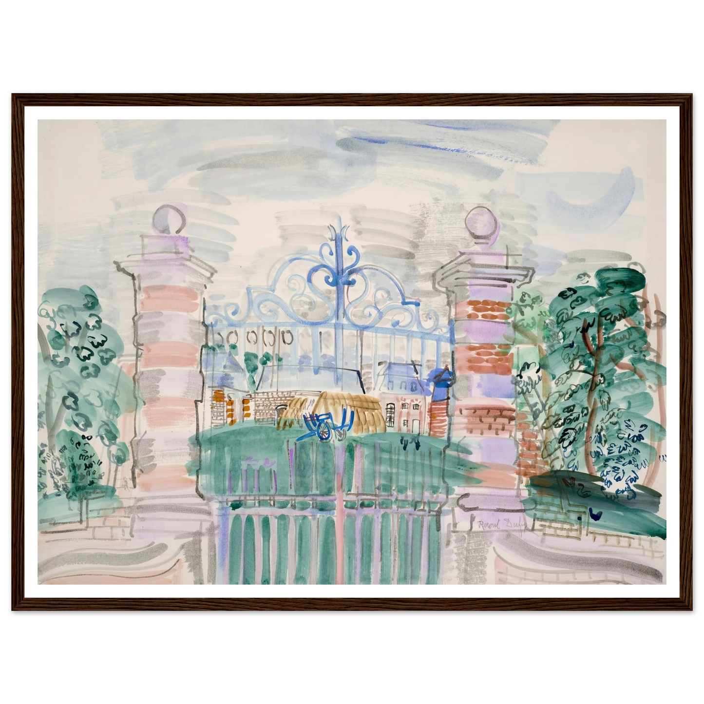 La ferme Louis XIII (1927) Art Print | Raoul Dufy-Quipham Collections