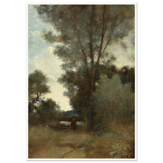 Cavalier À L’orée D’un Bois (circa 1859) Art Print | Camille Pissarro-Quipham Collections