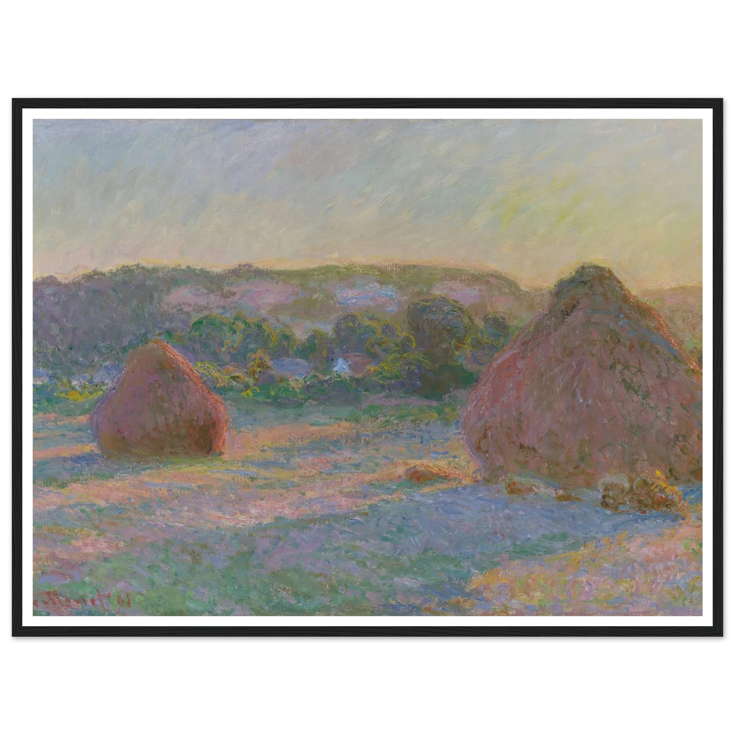 Stacks of Wheat (End of Summer) (1890-91) Art Print | Claude Monet-Quipham Collections
