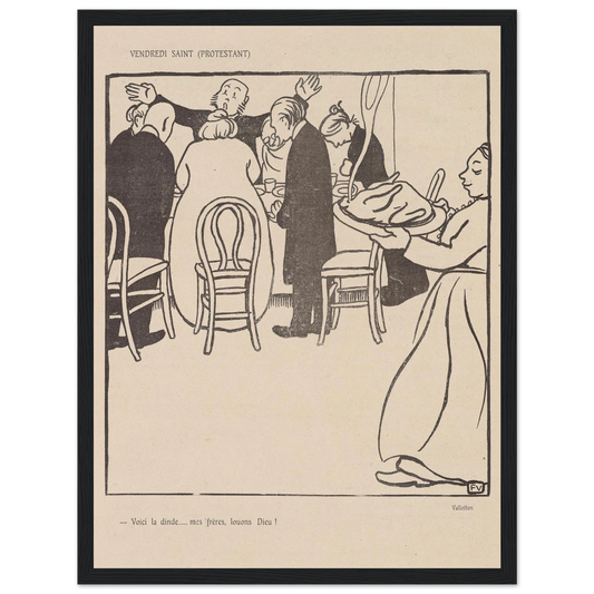 17 avril 1903 Art Print | Felix Vallotton - Framed Poster - 30x40 cm / 12x16″ - Black frame