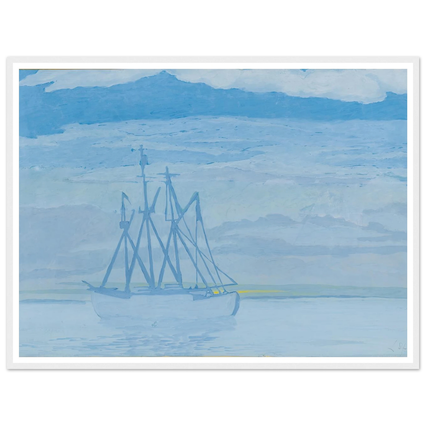 Chalutier sur la mer (1921) Art Print | Leon Spilliaert-Quipham Collections