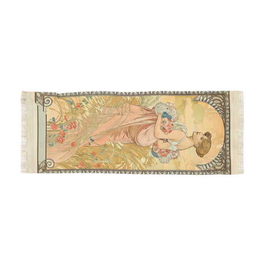 Summer | Alphonse Mucha Scarf – Art Nouveau Scarf-Quipham Collections
