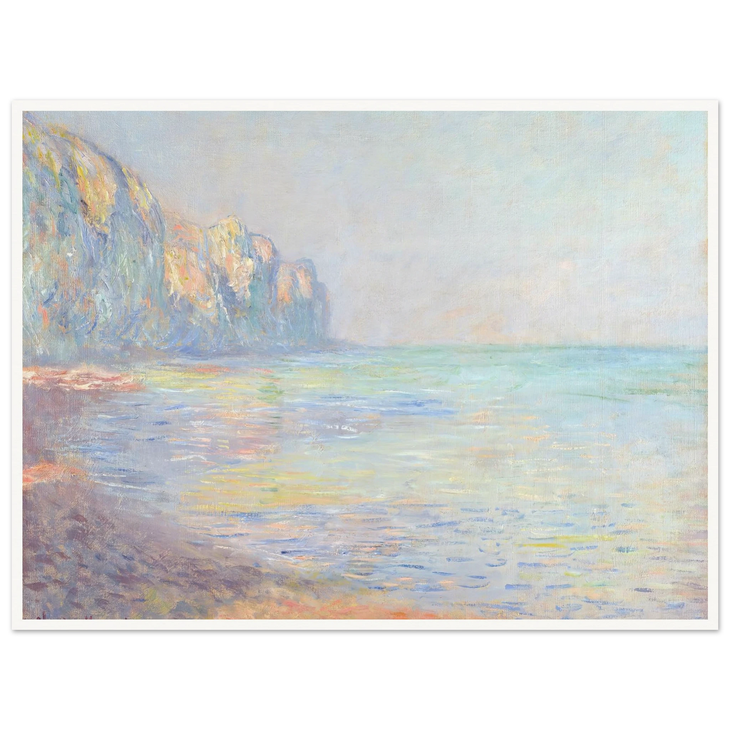 Le Matin, temps brumeux, Pourville (Misty Morning at Pourville) (1882) Art Print | Claude Monet-Quipham Collections
