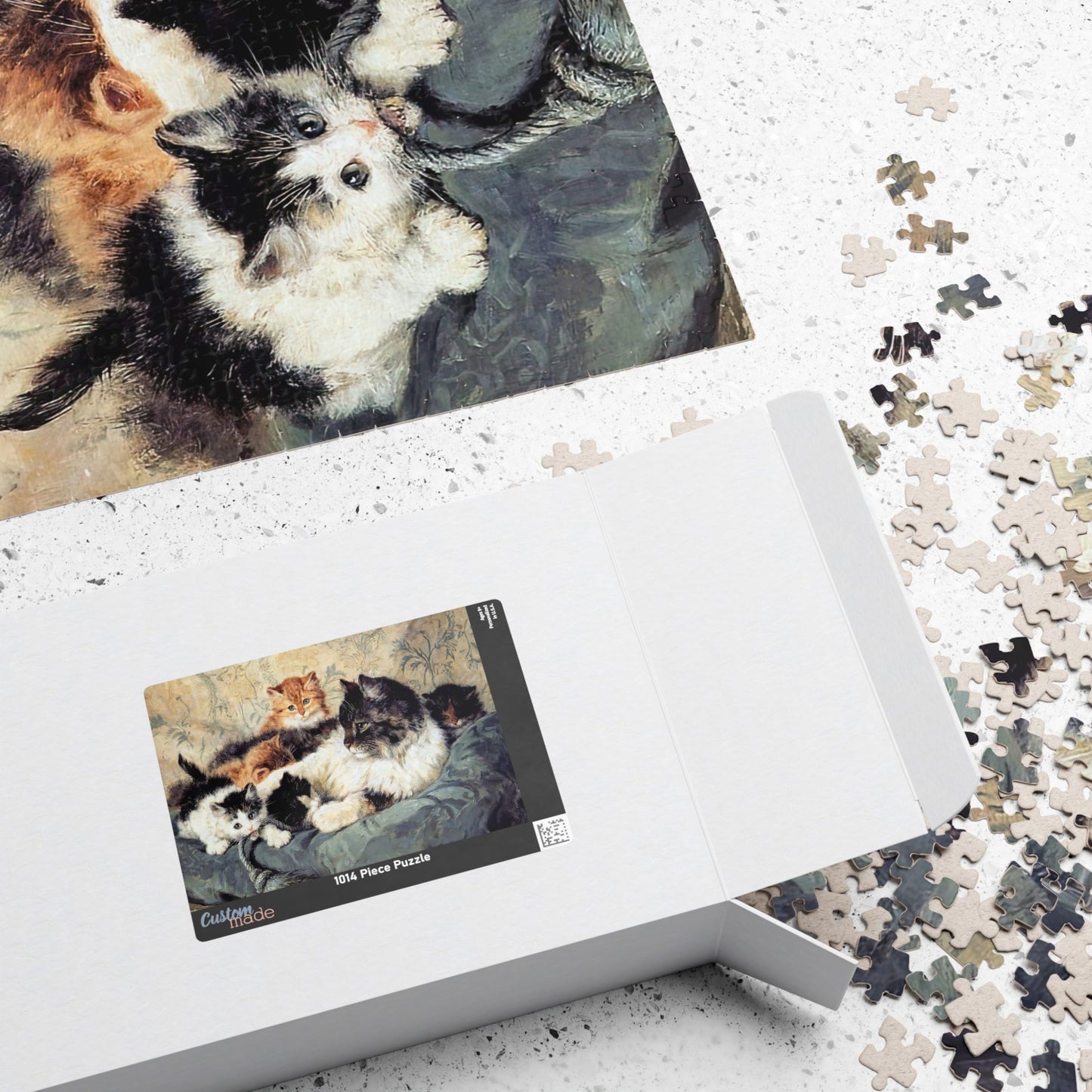 A Cat and her Kittens Puzzle | Henriette Ronner-Quipham Collections