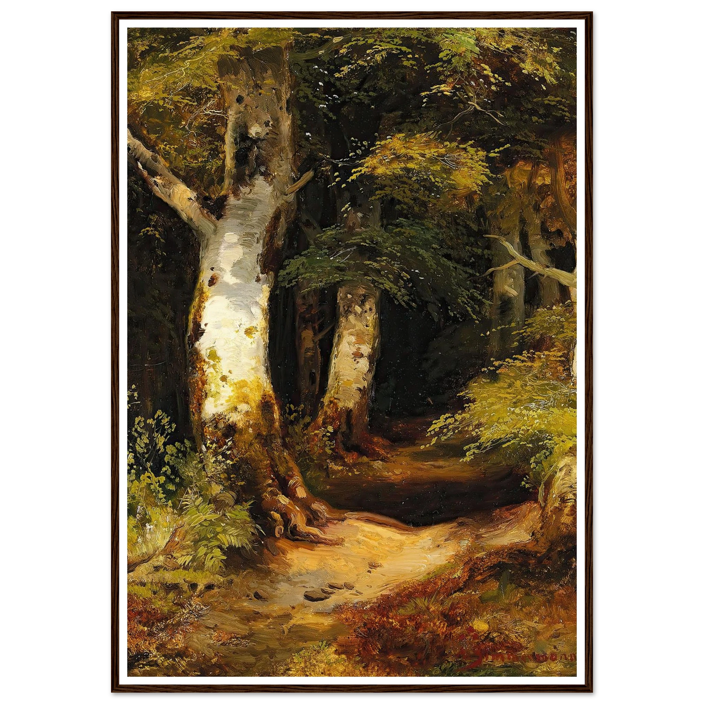 Waldweg Art Print | Albert Zimmermann-Quipham Collections