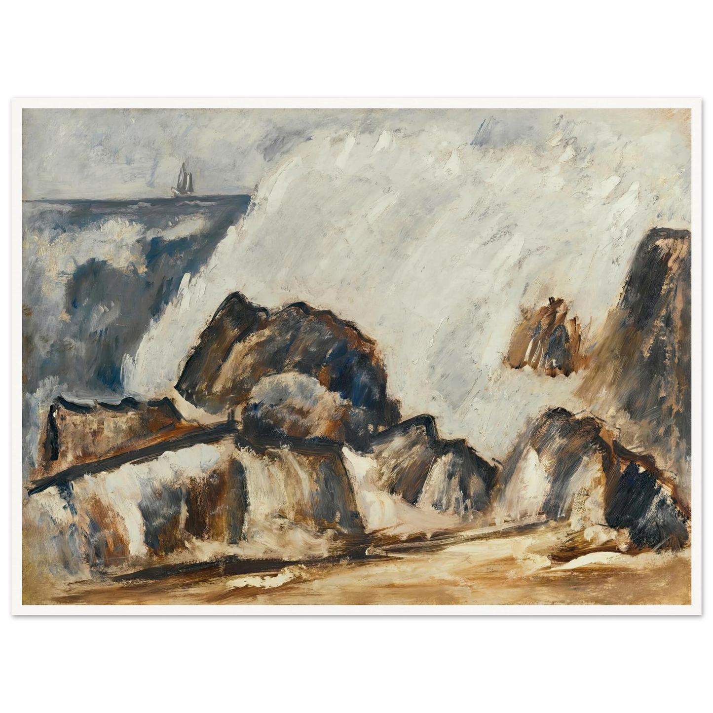 Storm Wave (1939-40) Art Print | Marsden Hartley-Quipham Collections