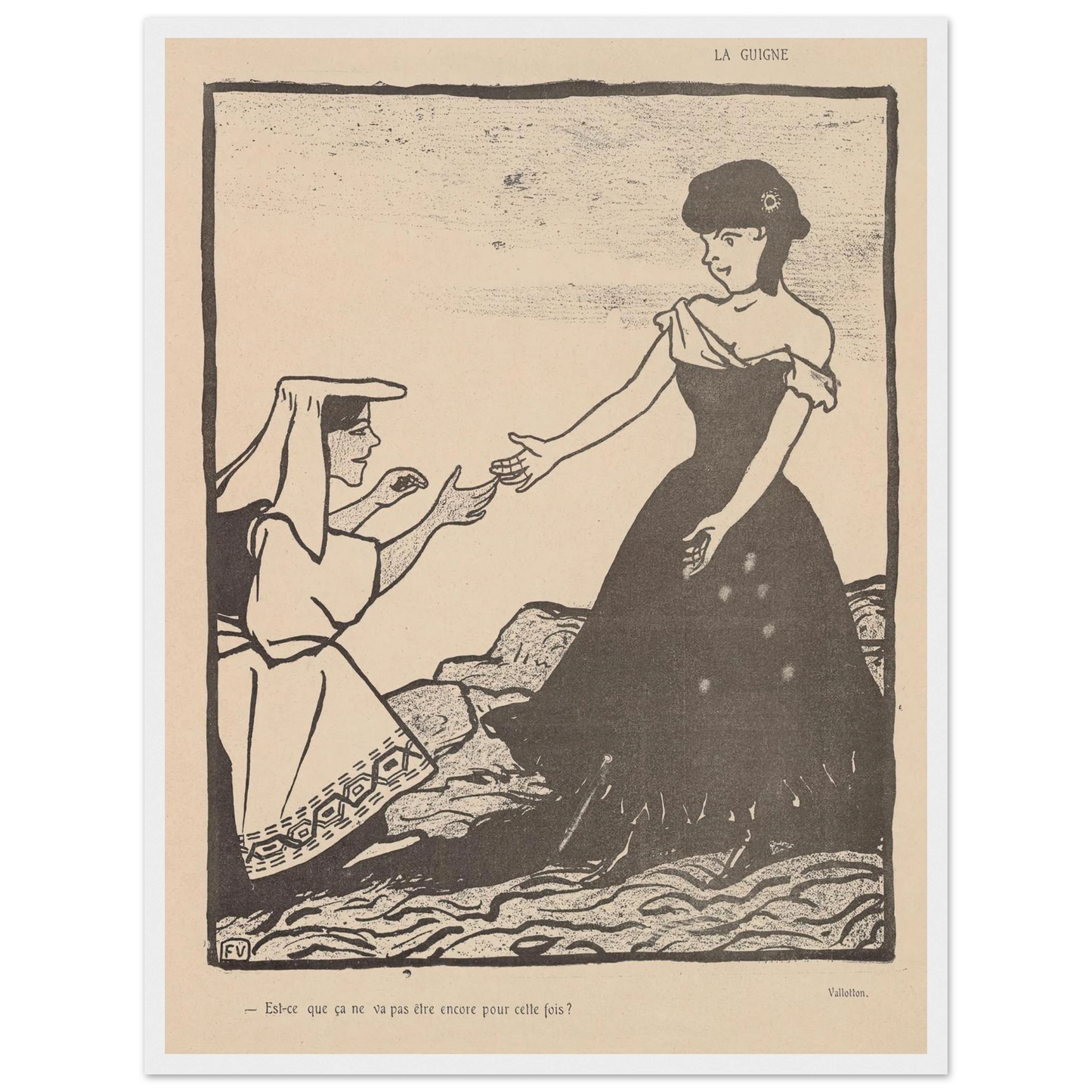 25 juillet 1903 Art Print | Felix Vallotton-Quipham Collections