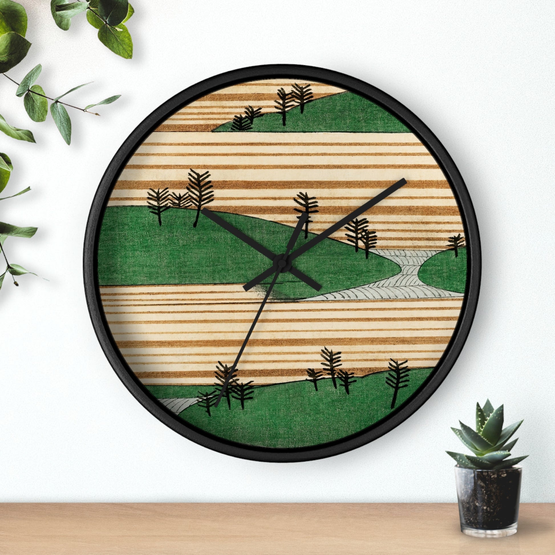 Landscape Illustration Wall Clock | Watanabe Seitei-Quipham Collections