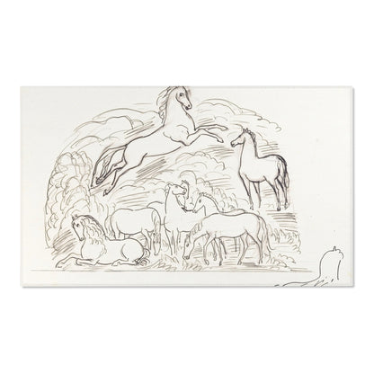 Schetsblad met paarden (1891) Rug | Leo Gestel-Quipham Collections