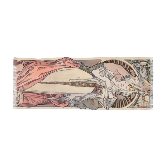 France Advertisement | Alphonse Mucha Scarf – Art Nouveau Scarf-Quipham Collections
