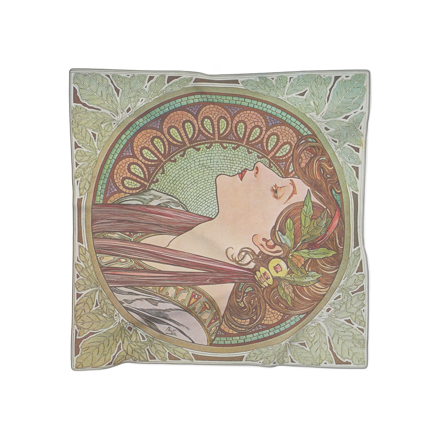Laurel | Alphonse Mucha Scarf – Art Nouveau Scarf-Quipham Collections
