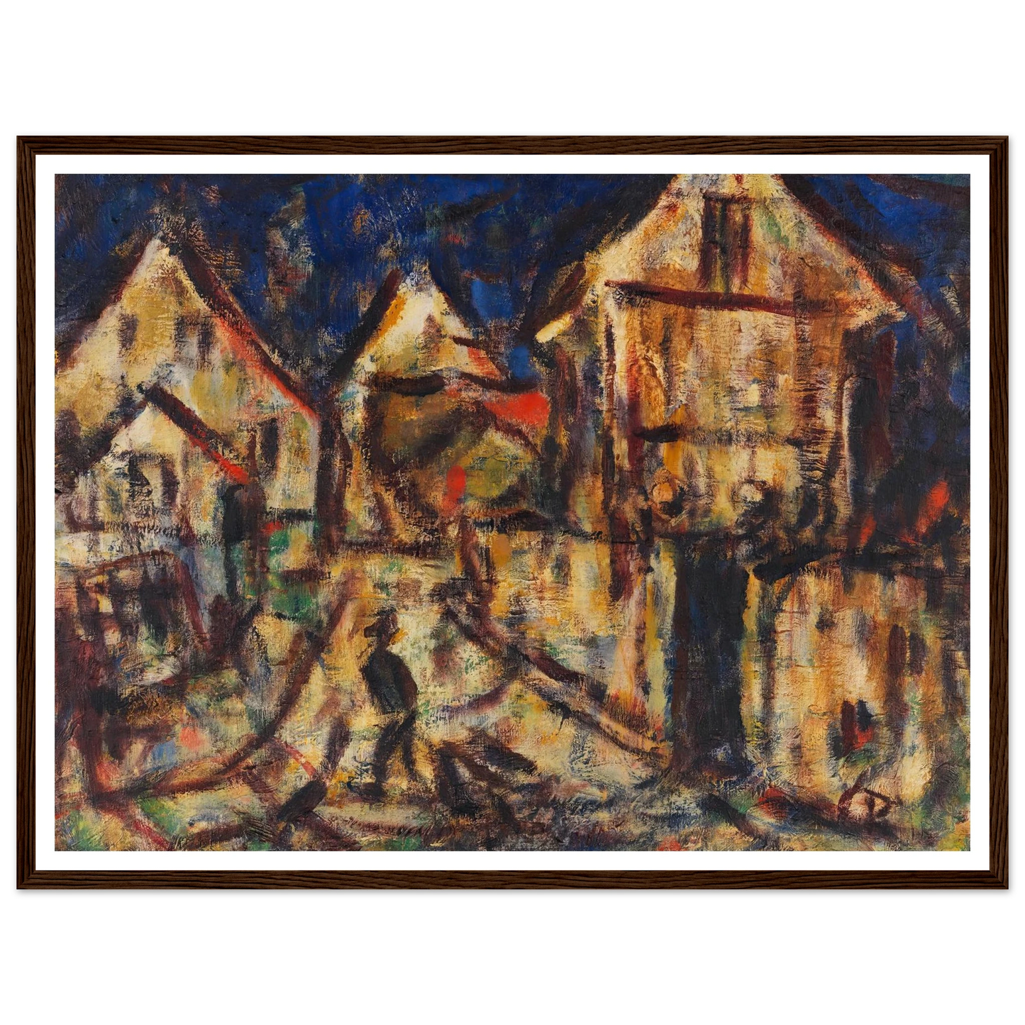 Häuser in Soest (1918) Art Print | Christian Rohlfs-Quipham Collections