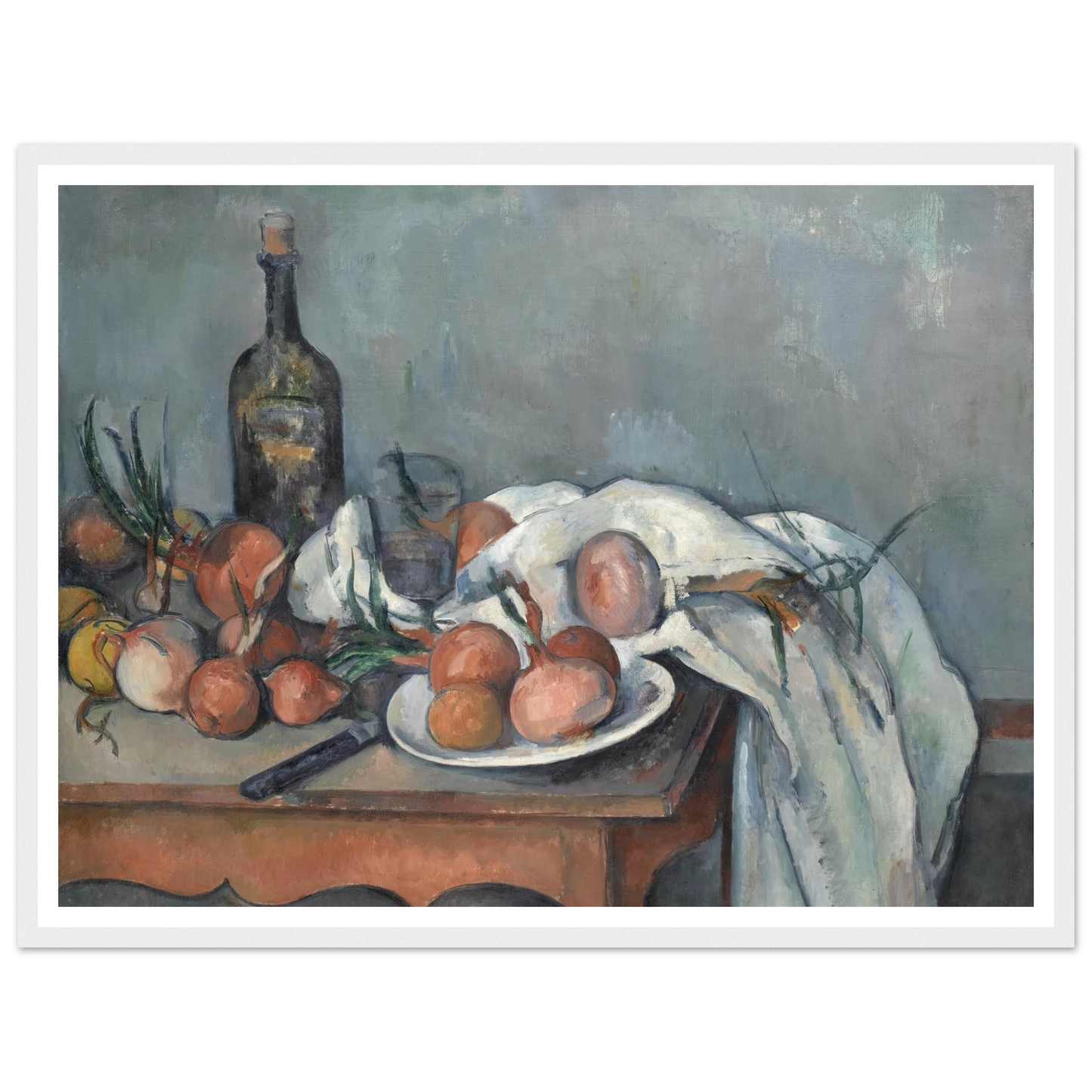 Still Life with Onions (1896 - 1898) Art Print | Paul Cezanne-Quipham Collections