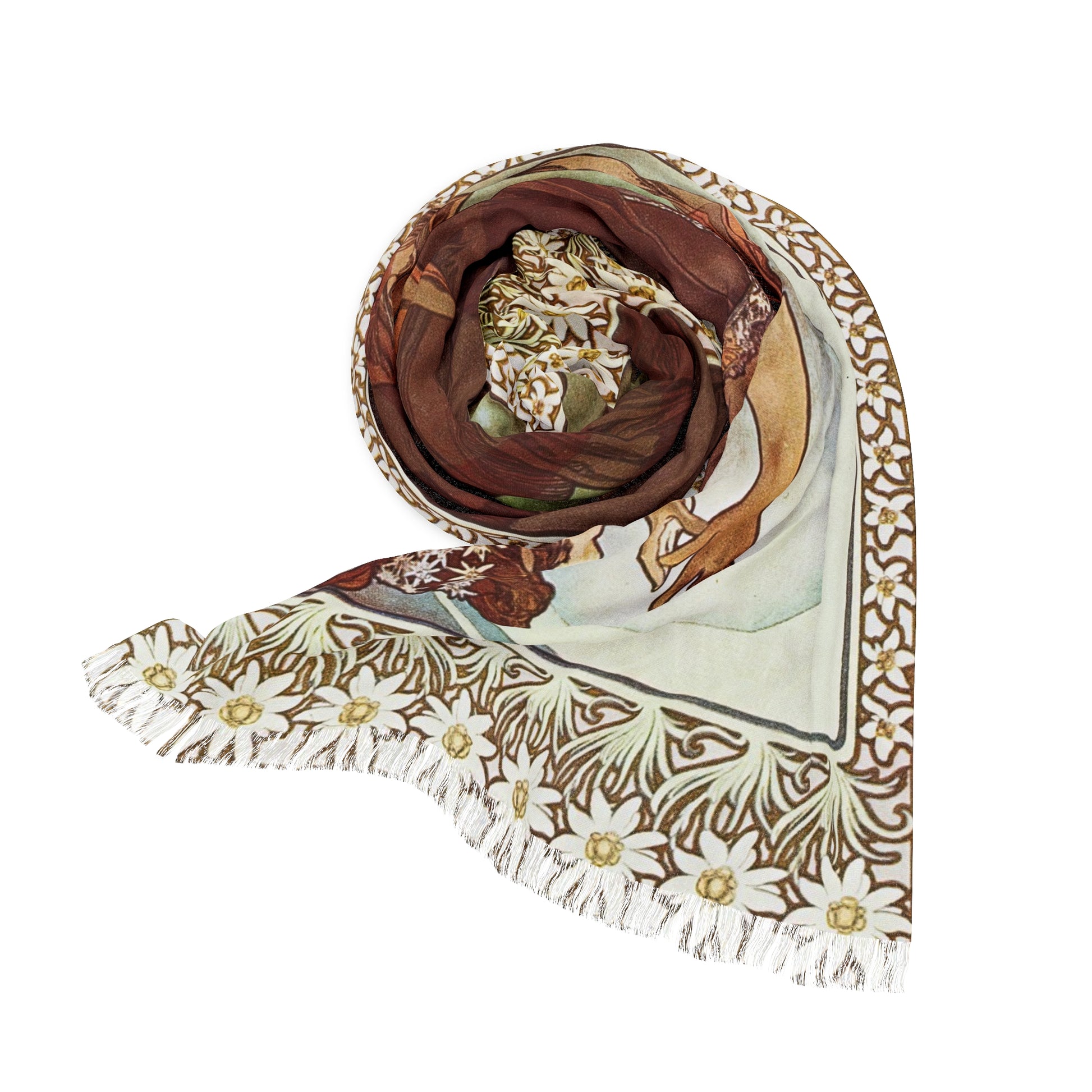 North Star | Alphonse Mucha Scarf – Art Nouveau Scarf-Quipham Collections