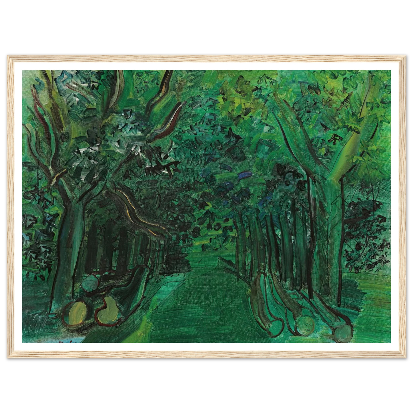 Route en forêt (circa 1930) Art Print | Raoul Dufy-Quipham Collections