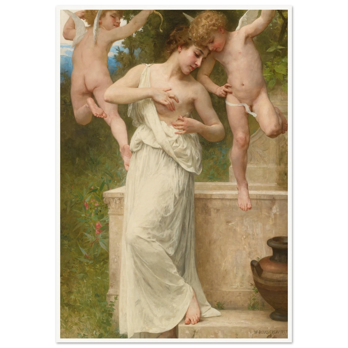 Blessures D’amour (1897) Art Print | William Bouguereau-Quipham Collections