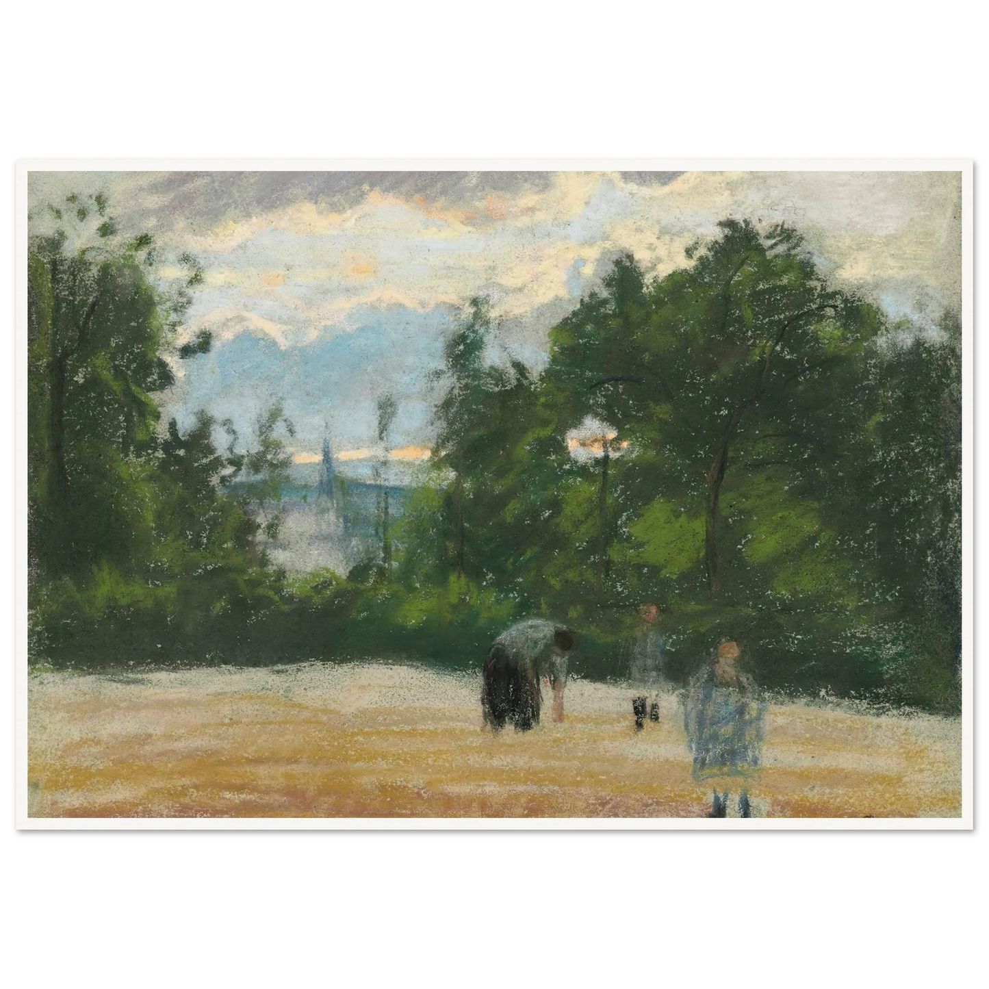 La clairière (circa 1875) Art Print | Camille Pissarro-Quipham Collections