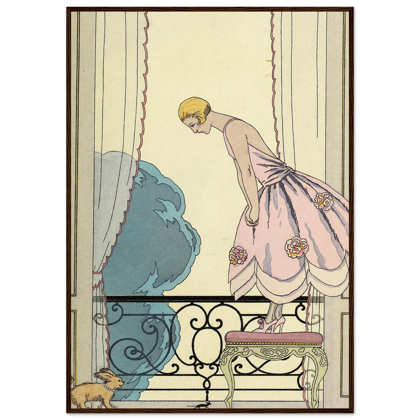 Falbalas et fanfreluches, La Souris (1925) Art Print | George Barbier-Quipham Collections