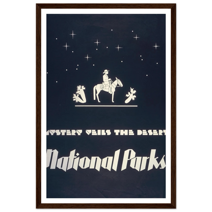 Mystery veils the desert – National parks (1930) Art Print | Dorothy Waugh-Quipham Collections