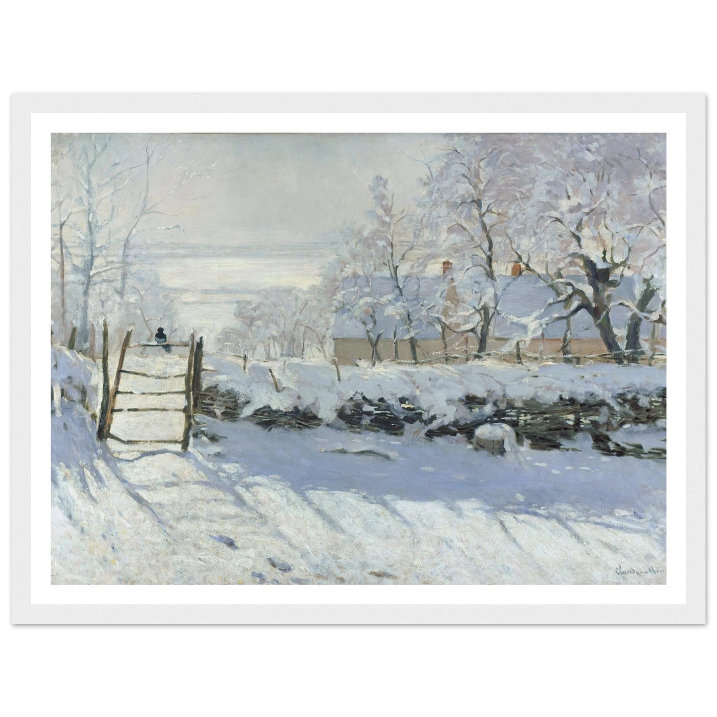 The Magpie (1868 - 1869) Art Print | Claude Monet-Quipham Collections