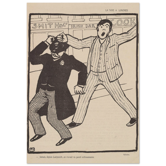 18 juillet 1903 Art Print | Felix Vallotton - Framed Poster - 30x40 cm / 12x16″ - Black frame