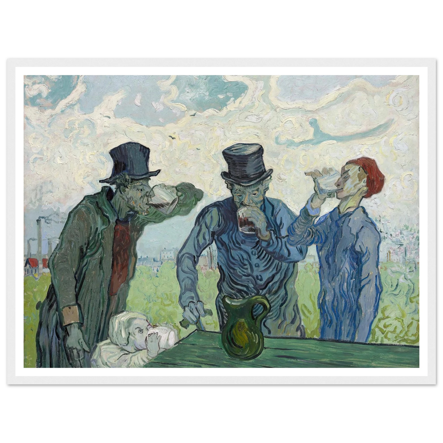 The Drinkers (1890) Art Print | Vincent van Gogh-Quipham Collections