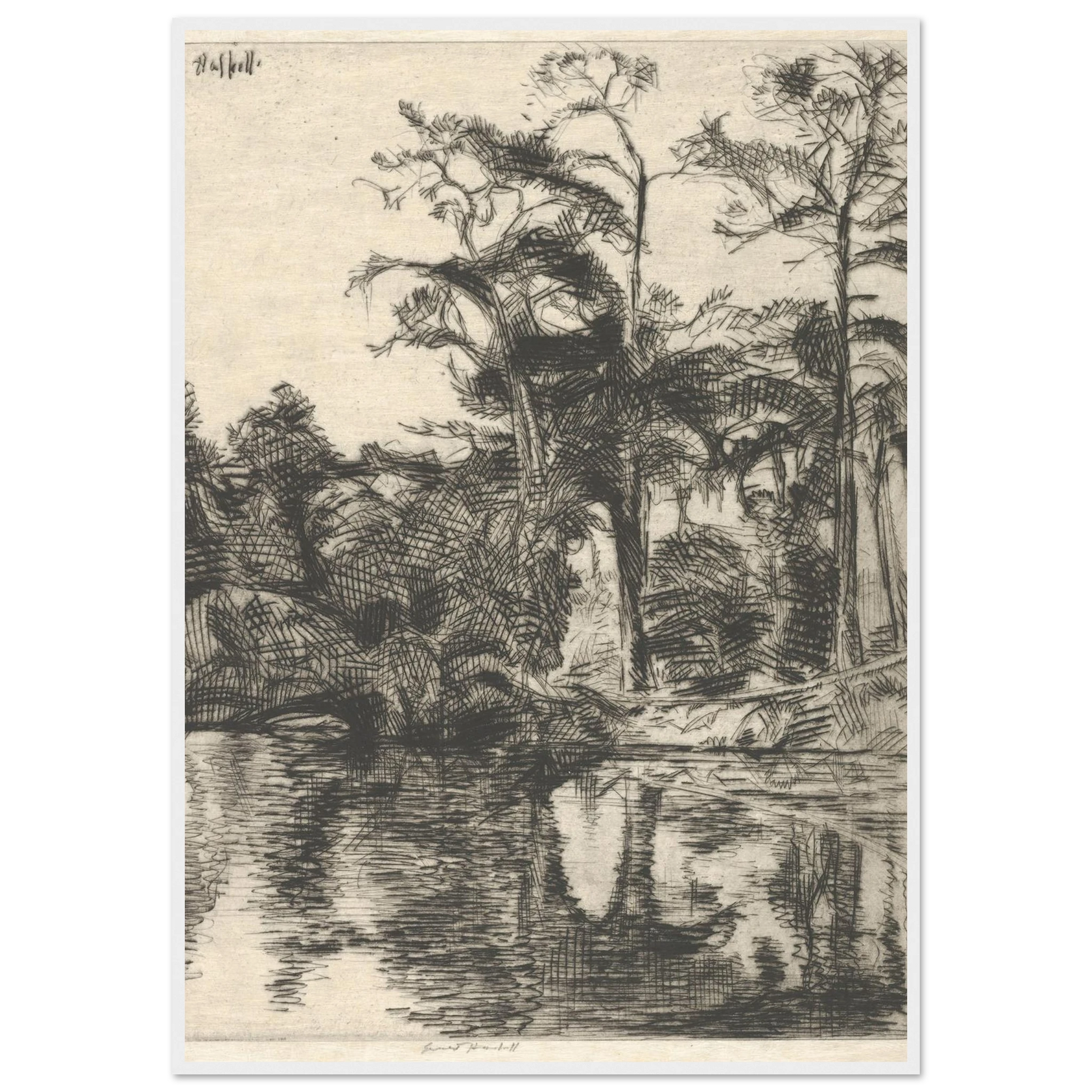 Alligator Pool (1914) Art Print | Ernest Haskell-Quipham Collections