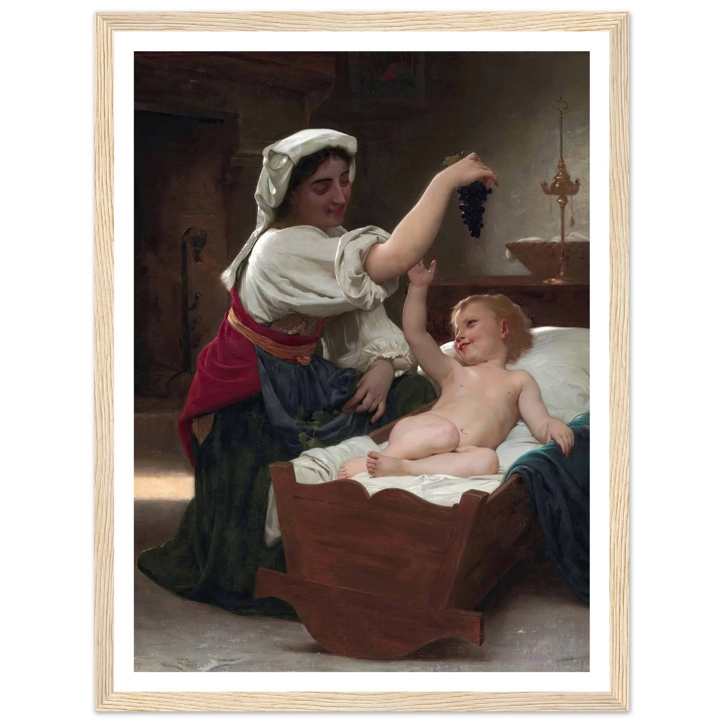 The Bunch Of Grape (1868) Art Print | William Bouguereau-Quipham Collections
