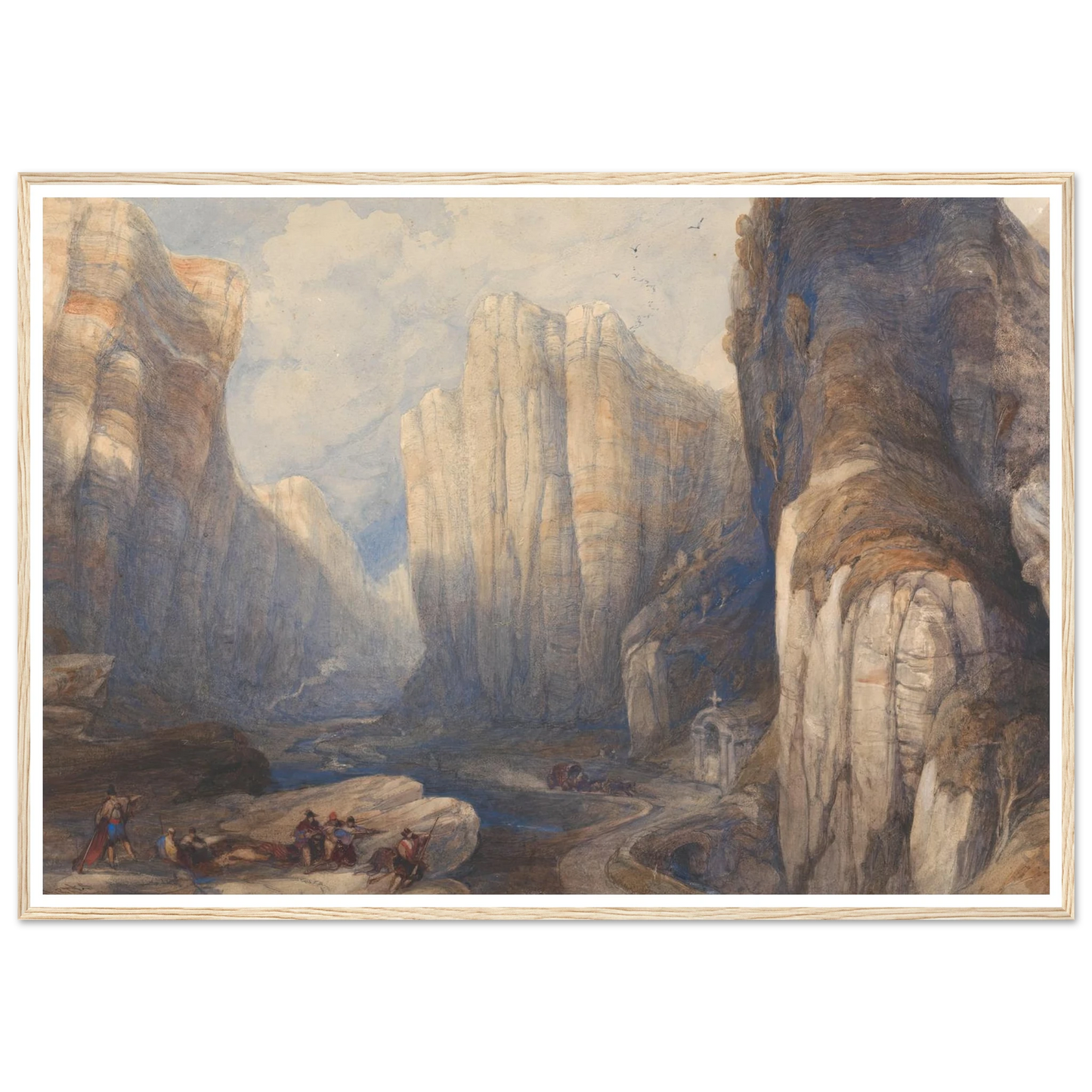 The Pass of Pancorbo, The Pyrenees Art Print | David Roberts-Quipham Collections
