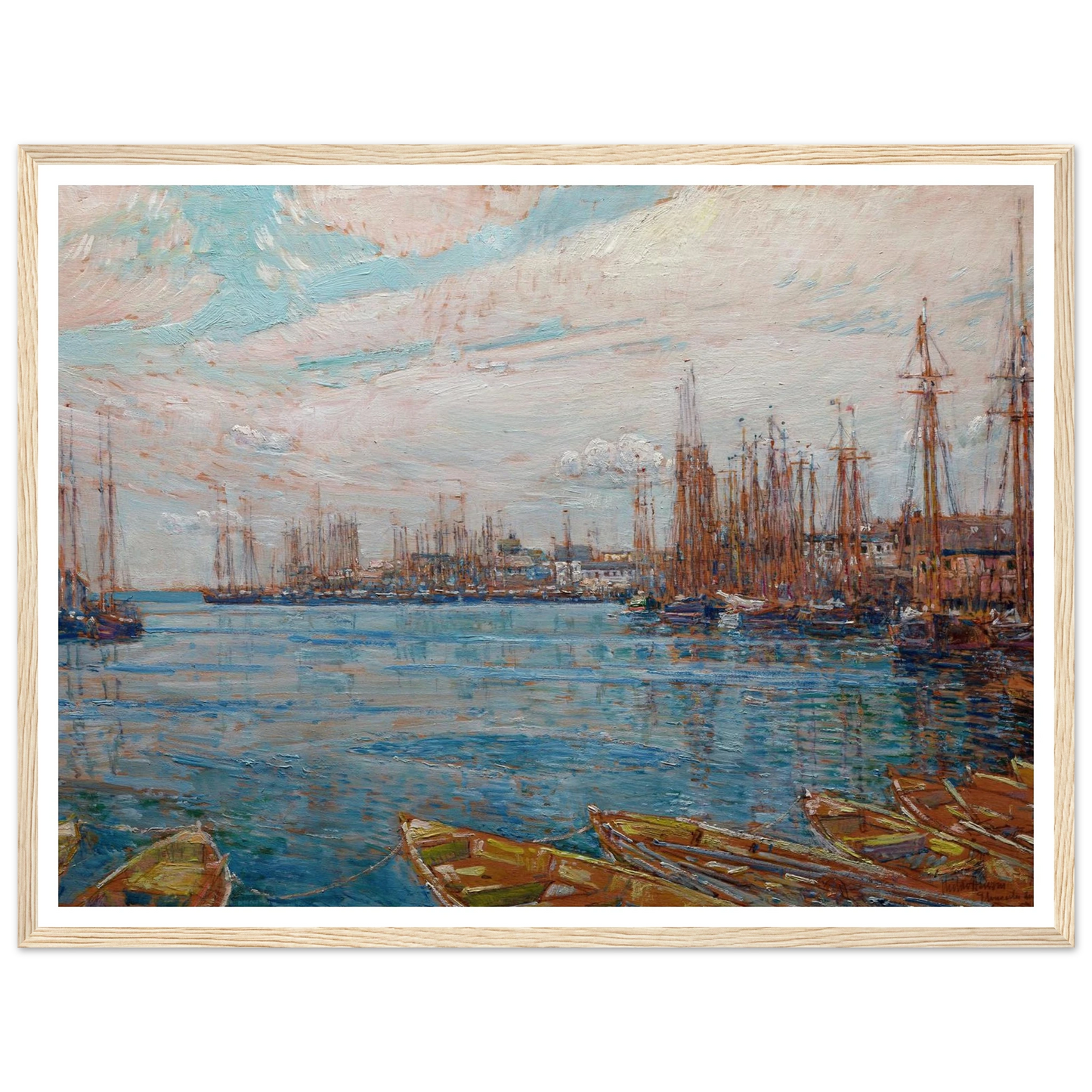 Harbor of a Thousand Masts (1919) Art Print | Childe Hassam-Quipham Collections