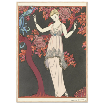 L’Arbre de science _Robe du soir de Doeuillet (1914) Art Print | George Barbier-Quipham Collections