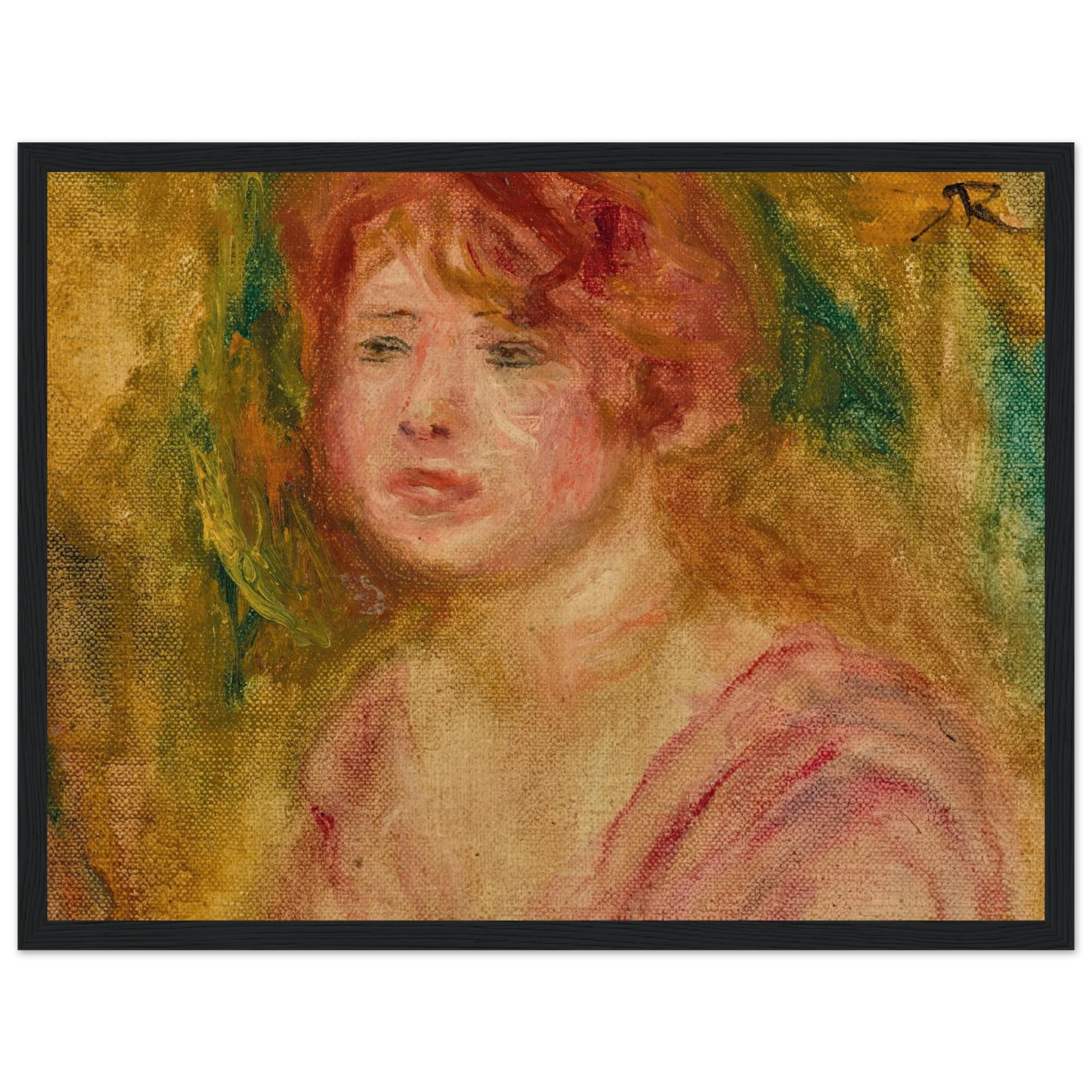 Andrée en buste (1915) Art Print | Pierre Auguste Renoir-Quipham Collections