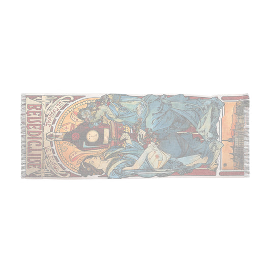 Bénédictine | Alphonse Mucha Scarf – Art Nouveau Scarf-Quipham Collections