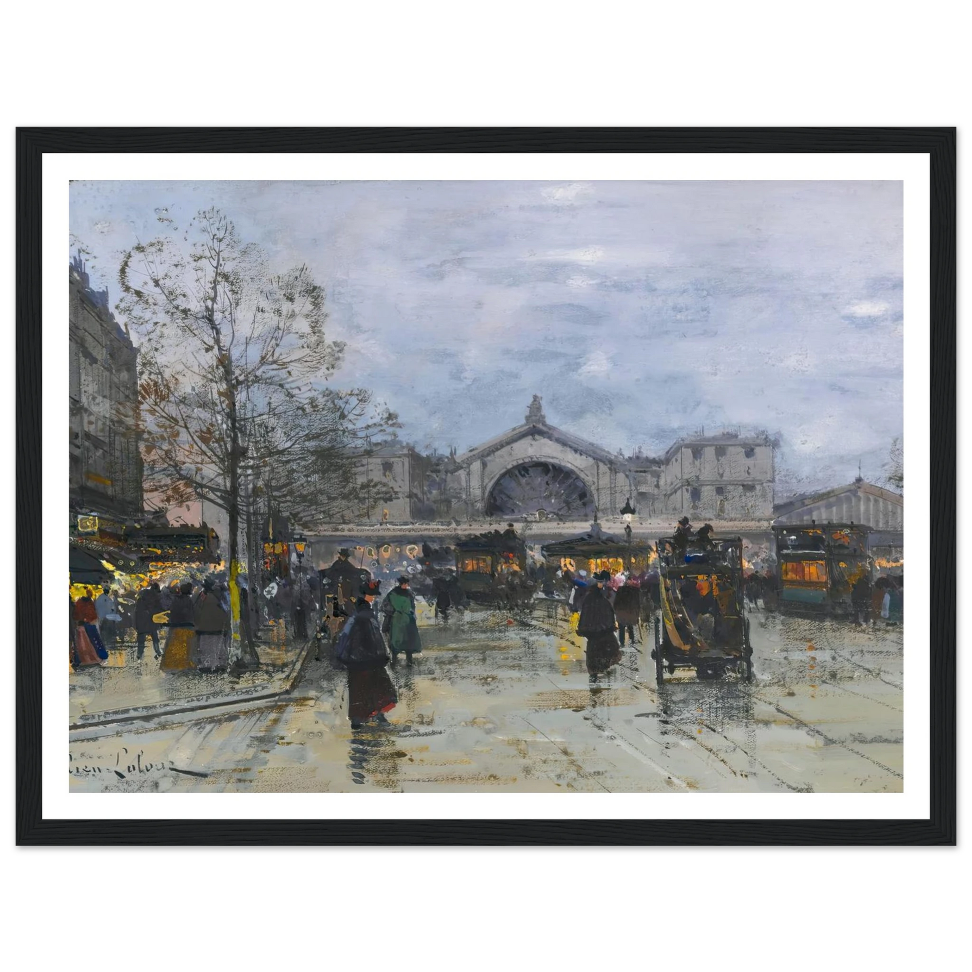La Gare De L’est Art Print | Eugene Galien Laloue-Quipham Collections
