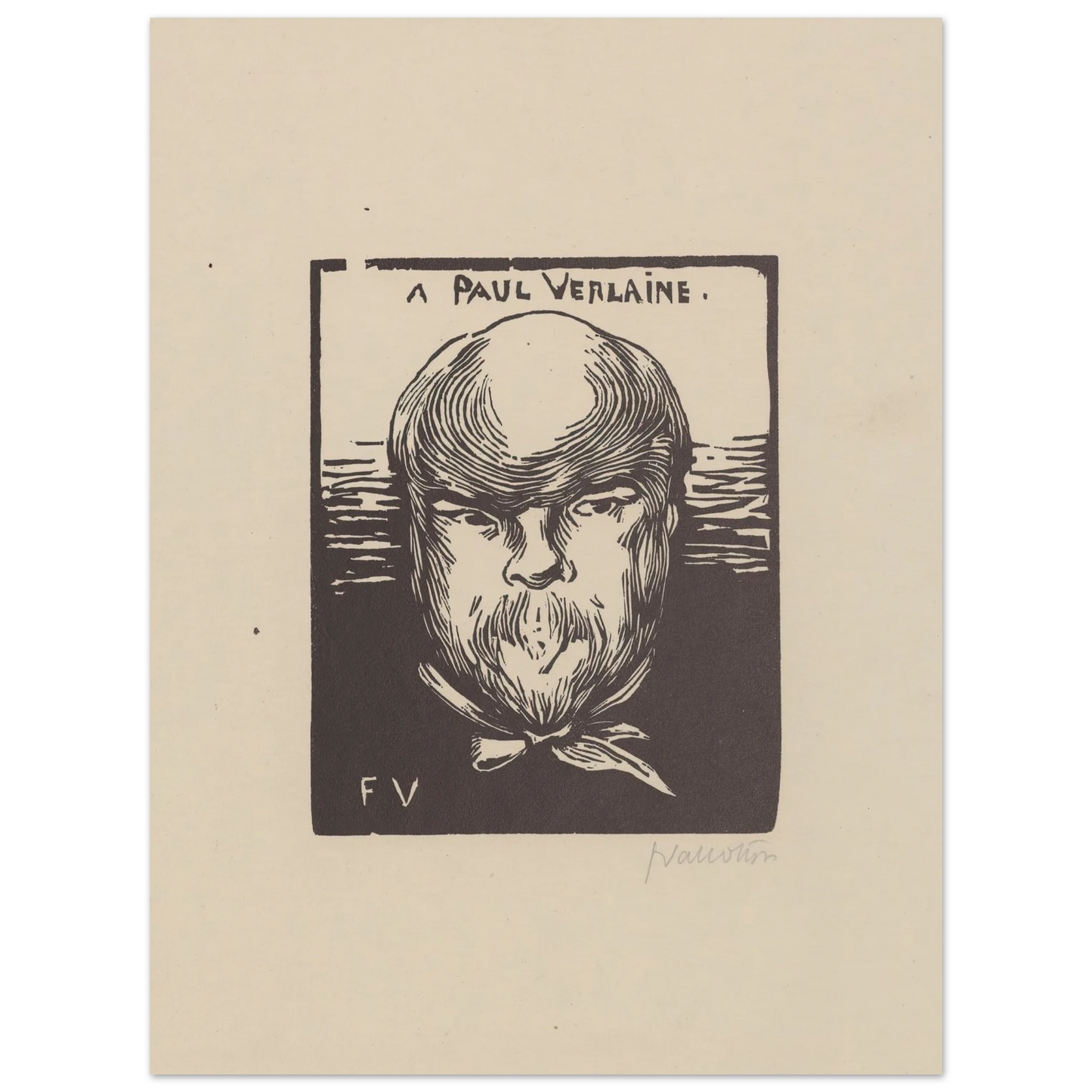 A Paul Verlaine (1891) Art Print | Felix Vallotton-Quipham Collections