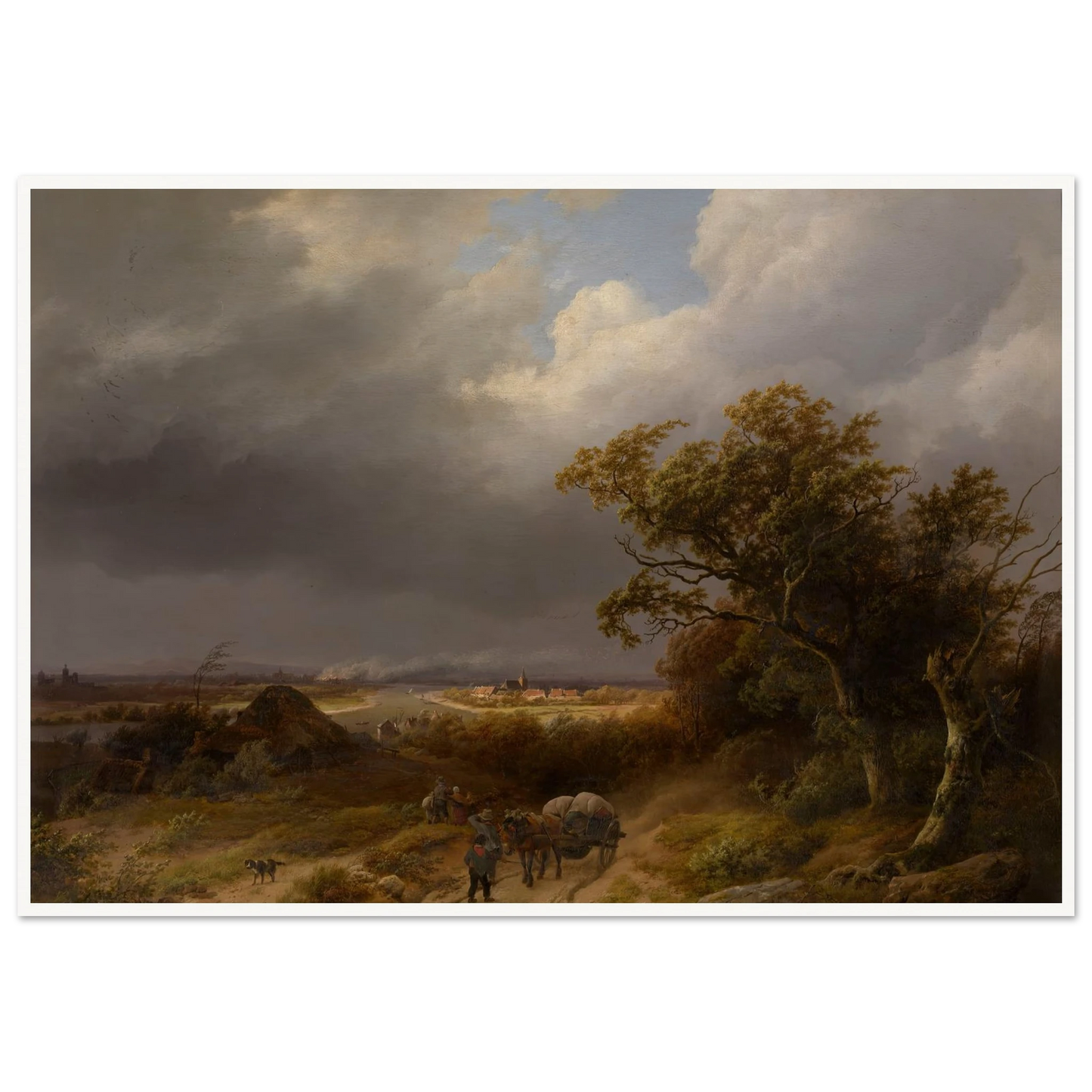 Landscape near Cleves (1846) Art Print | Barend Cornelis Koekkoek-Quipham Collections