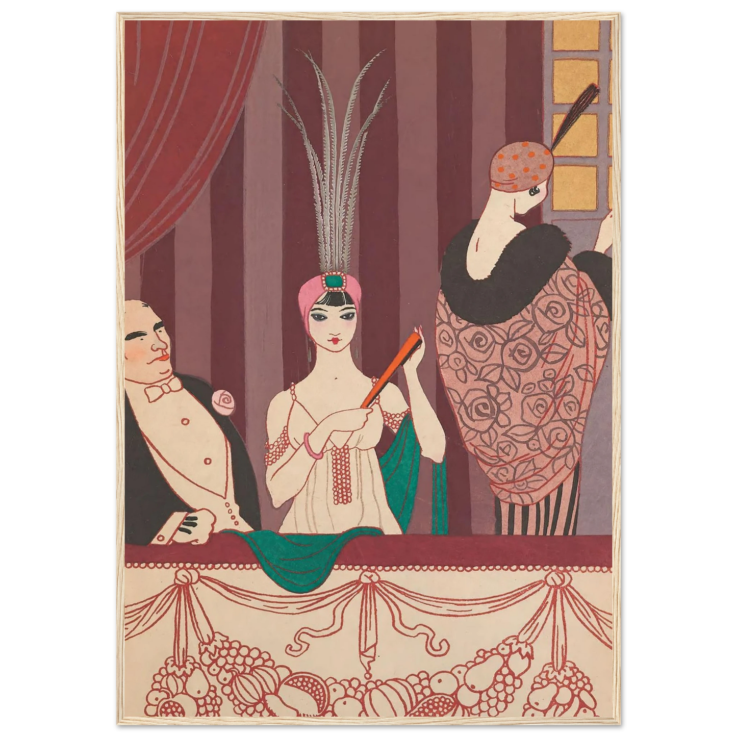 La Loge (1914) Art Print | George Barbier-Quipham Collections
