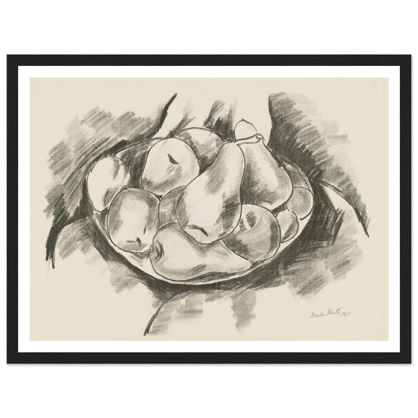 Dish of Apples and Pears (1923) Art Print | Marsden Hartley-Quipham Collections