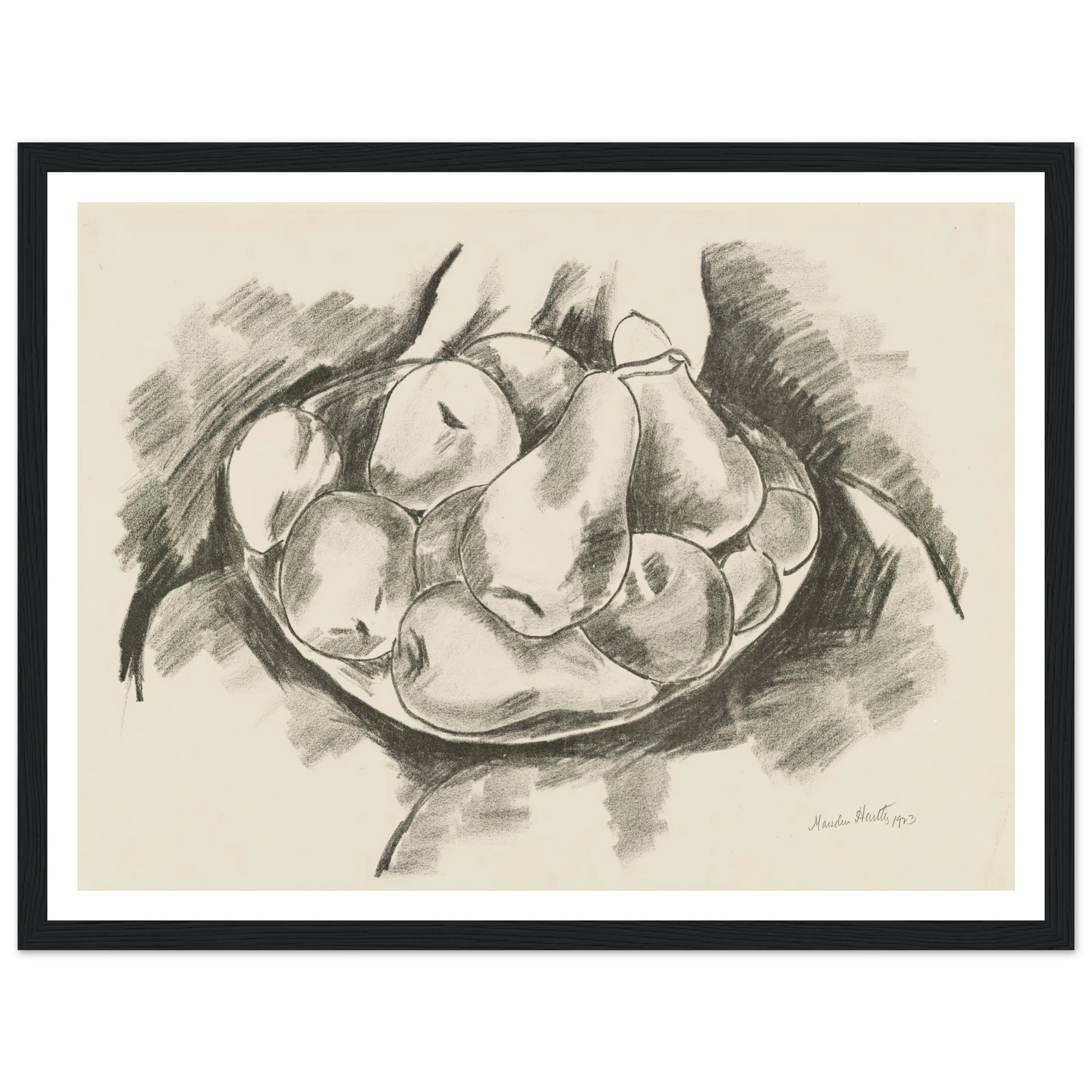 Dish of Apples and Pears (1923) Art Print | Marsden Hartley-Quipham Collections